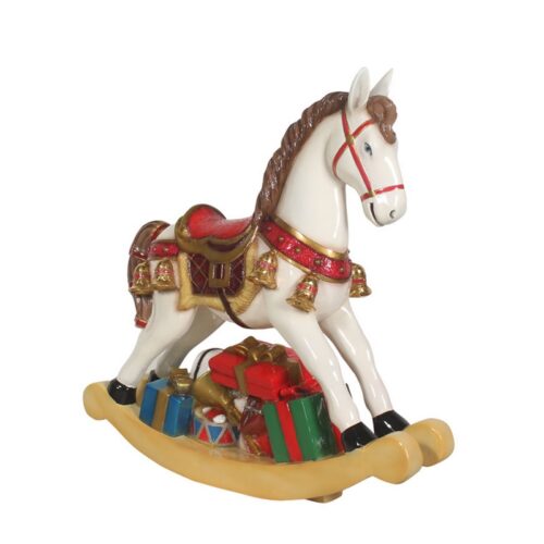 grande statue de cheval de carrousel en résine