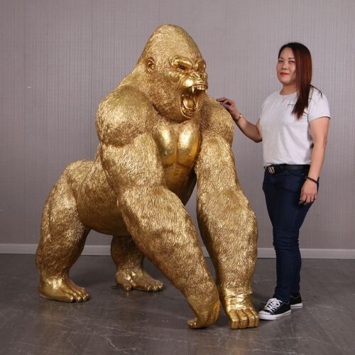 grande sculpture de gorille couleur moderne