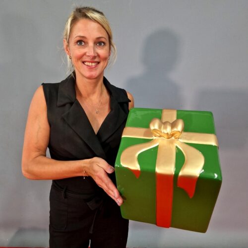 réplique cadeau de noël en résine