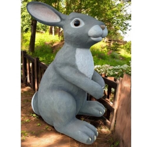 réplique d'un lapin XXL pour décor pâques ou parc enfants