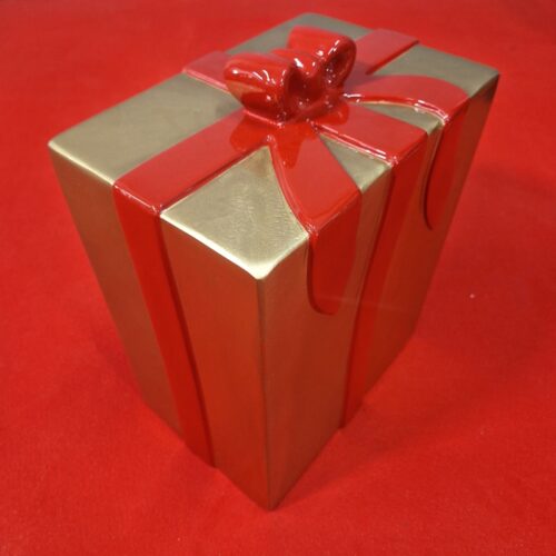 faux paquet cadeau en résine