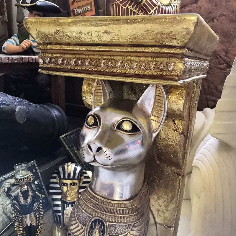 Support Chat Egyptien Decorations Statues En Resine Interieur Chic